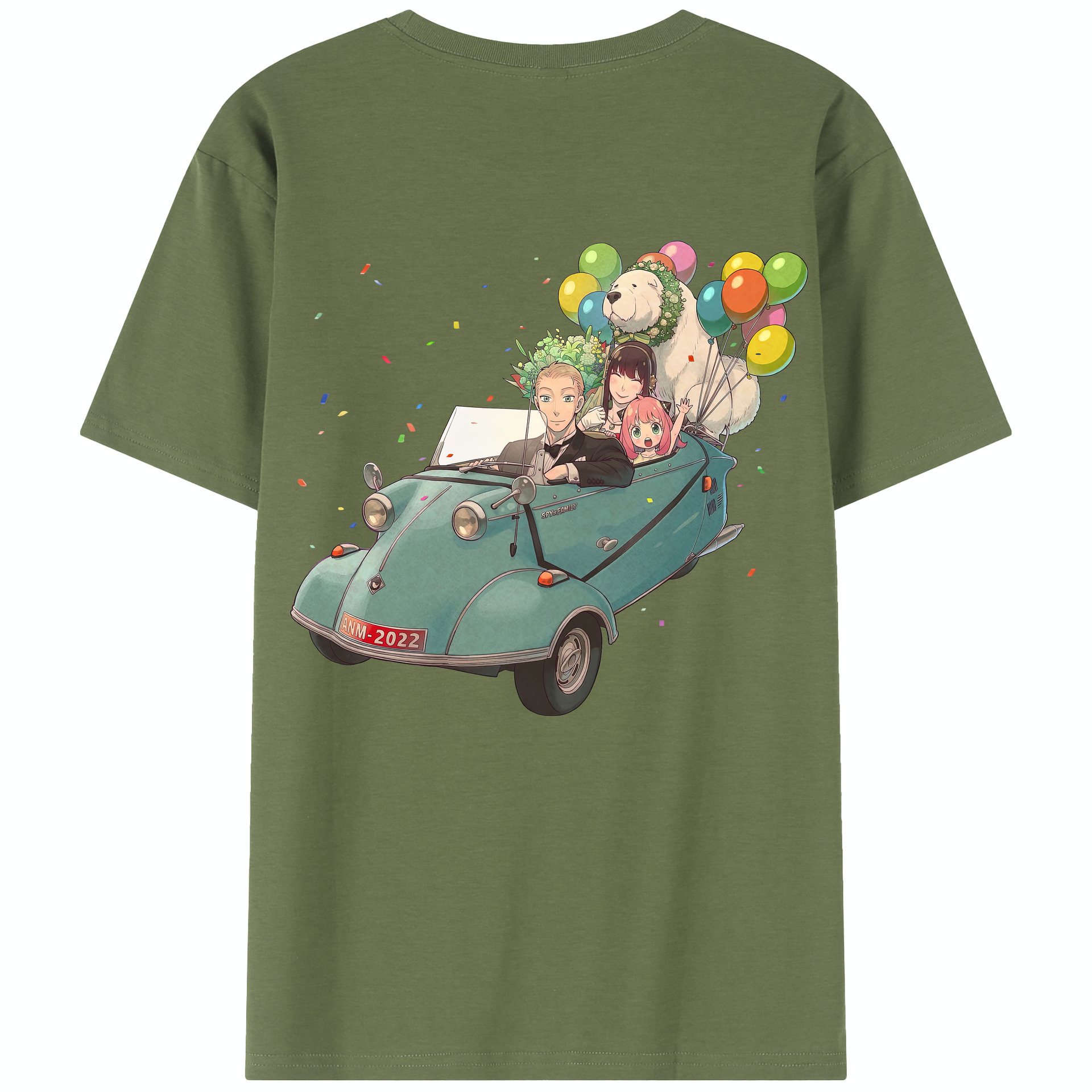 （画像用） SPY×FAMILY间谍家家酒 綿100％半袖Tシャツ（背面プリント）